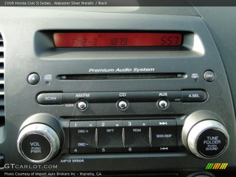 Audio System of 2008 Civic Si Sedan