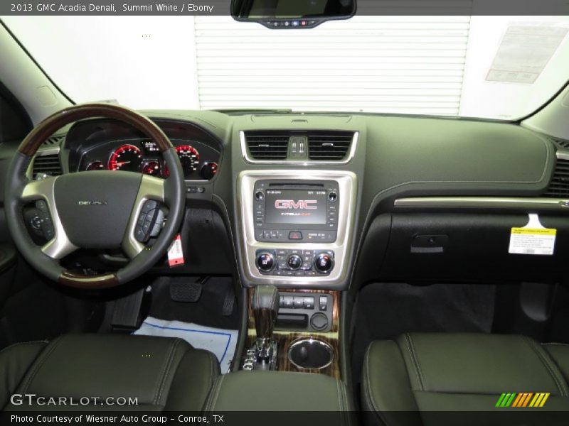 Dashboard of 2013 Acadia Denali