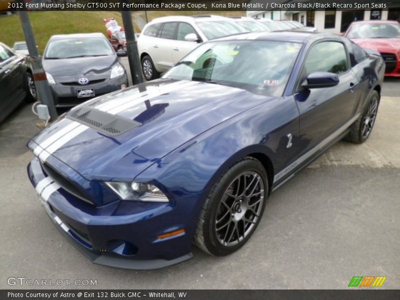 Front 3/4 View of 2012 Mustang Shelby GT500 SVT Performance Package Coupe