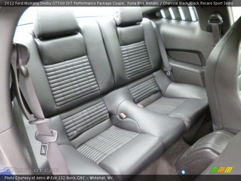 Rear Seat of 2012 Mustang Shelby GT500 SVT Performance Package Coupe