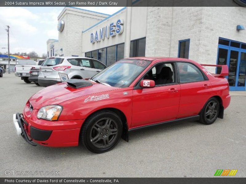 San Remo Red / Dark Gray 2004 Subaru Impreza WRX Sedan