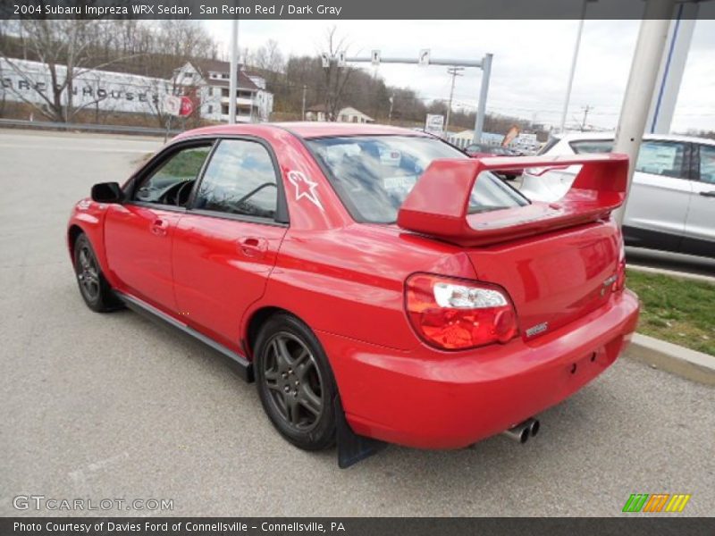 San Remo Red / Dark Gray 2004 Subaru Impreza WRX Sedan