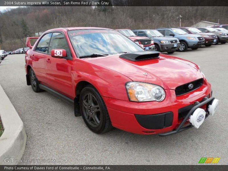 San Remo Red / Dark Gray 2004 Subaru Impreza WRX Sedan