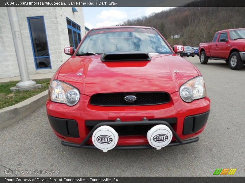 San Remo Red / Dark Gray 2004 Subaru Impreza WRX Sedan