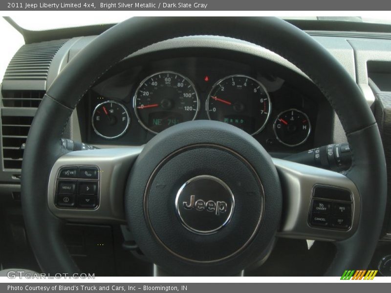 Bright Silver Metallic / Dark Slate Gray 2011 Jeep Liberty Limited 4x4