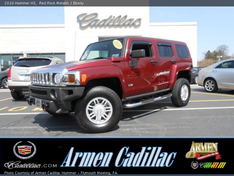 Red Rock Metallic / Ebony 2010 Hummer H3