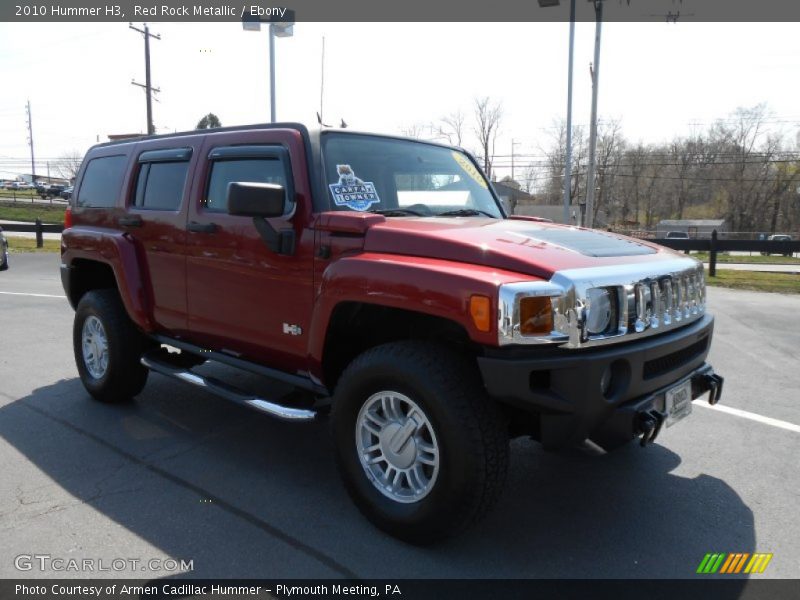 Red Rock Metallic / Ebony 2010 Hummer H3