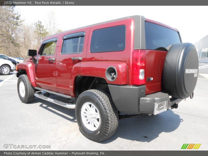 Red Rock Metallic / Ebony 2010 Hummer H3