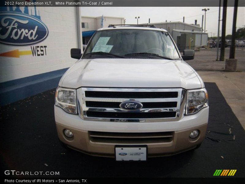 White Platinum Tri-Coat / Camel 2012 Ford Expedition XLT