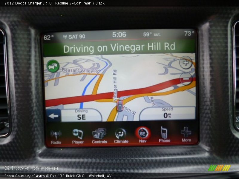 Navigation of 2012 Charger SRT8