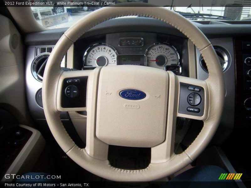 White Platinum Tri-Coat / Camel 2012 Ford Expedition XLT