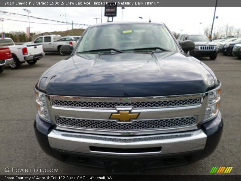 Imperial Blue Metallic / Dark Titanium 2010 Chevrolet Silverado 1500 LS Crew Cab 4x4