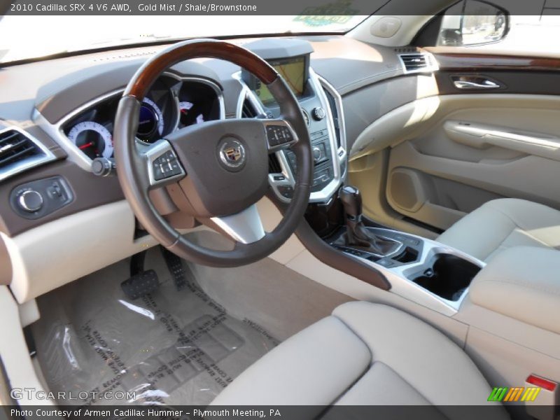 Gold Mist / Shale/Brownstone 2010 Cadillac SRX 4 V6 AWD