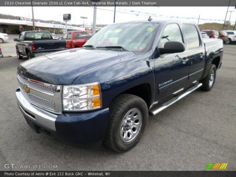 Imperial Blue Metallic / Dark Titanium 2010 Chevrolet Silverado 1500 LS Crew Cab 4x4