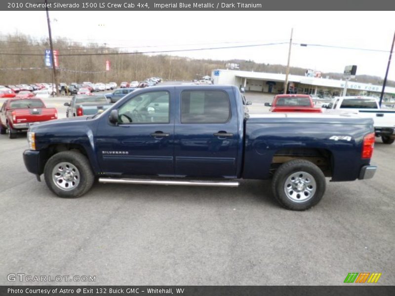 Imperial Blue Metallic / Dark Titanium 2010 Chevrolet Silverado 1500 LS Crew Cab 4x4