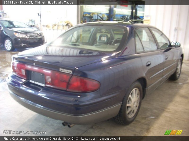 Midnight Blue Pearl / Taupe 1998 Buick Regal GS