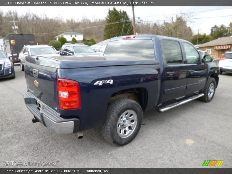 Imperial Blue Metallic / Dark Titanium 2010 Chevrolet Silverado 1500 LS Crew Cab 4x4