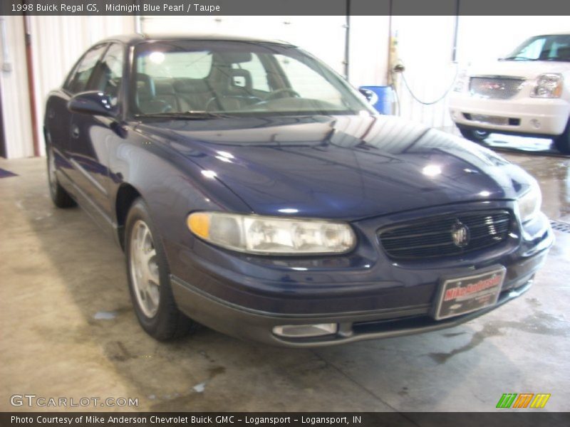 Midnight Blue Pearl / Taupe 1998 Buick Regal GS