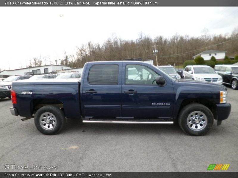 Imperial Blue Metallic / Dark Titanium 2010 Chevrolet Silverado 1500 LS Crew Cab 4x4