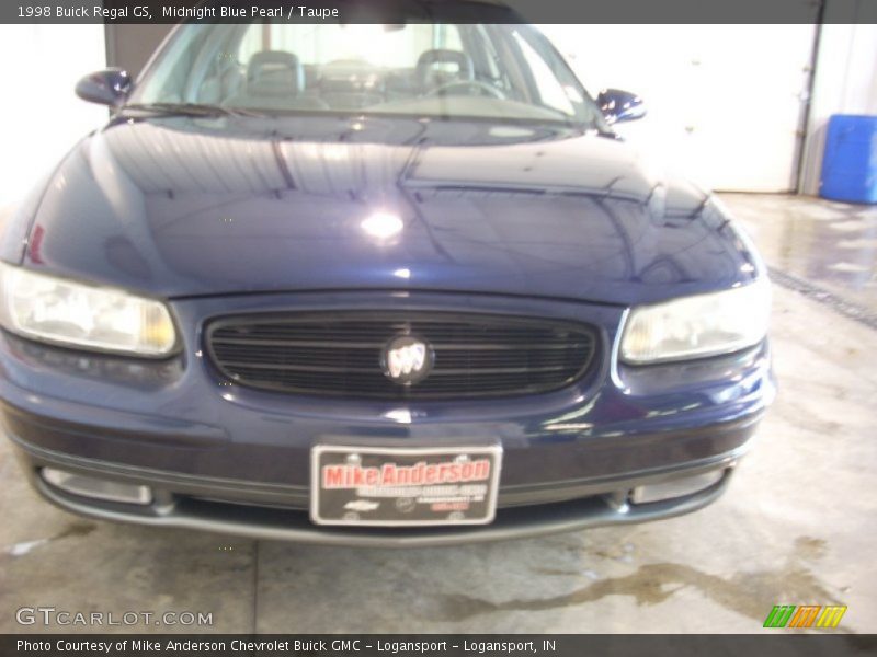 Midnight Blue Pearl / Taupe 1998 Buick Regal GS