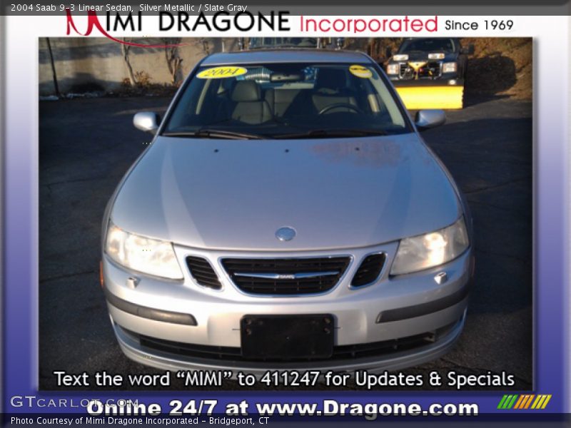 Silver Metallic / Slate Gray 2004 Saab 9-3 Linear Sedan