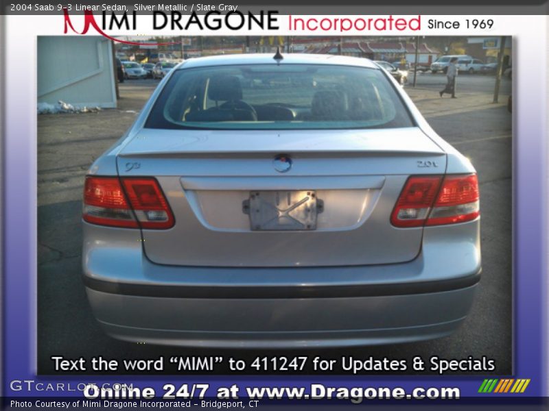 Silver Metallic / Slate Gray 2004 Saab 9-3 Linear Sedan