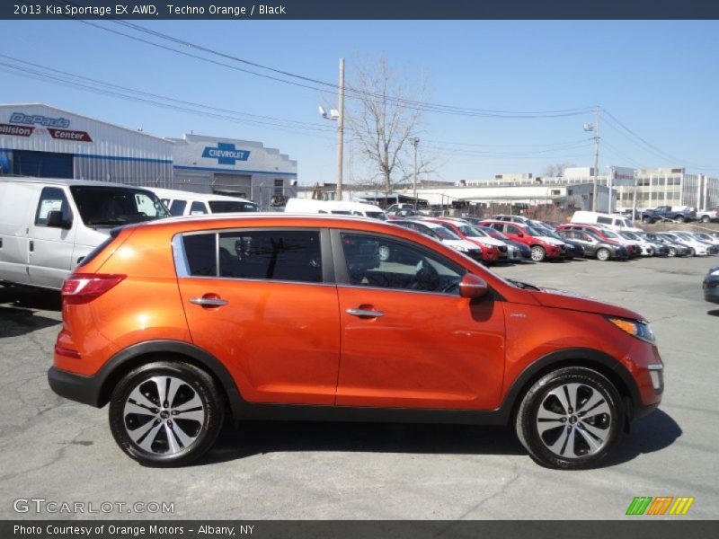 Techno Orange / Black 2013 Kia Sportage EX AWD