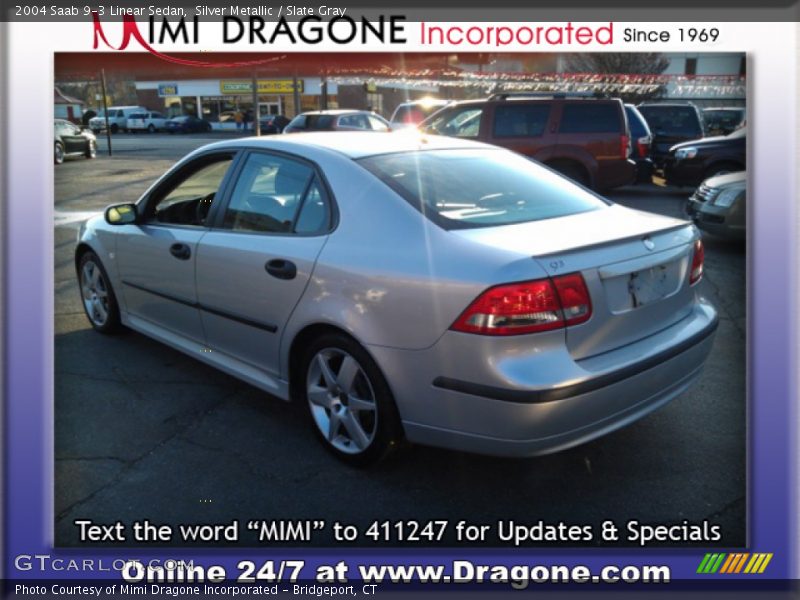 Silver Metallic / Slate Gray 2004 Saab 9-3 Linear Sedan