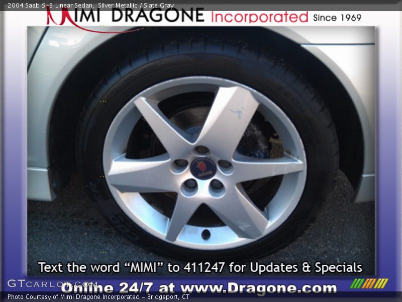Silver Metallic / Slate Gray 2004 Saab 9-3 Linear Sedan