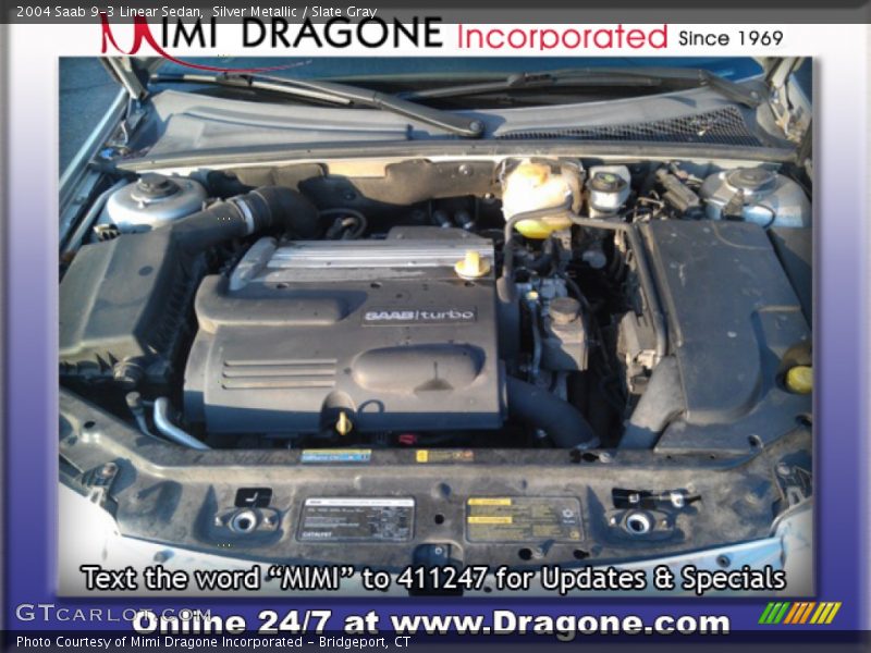 Silver Metallic / Slate Gray 2004 Saab 9-3 Linear Sedan