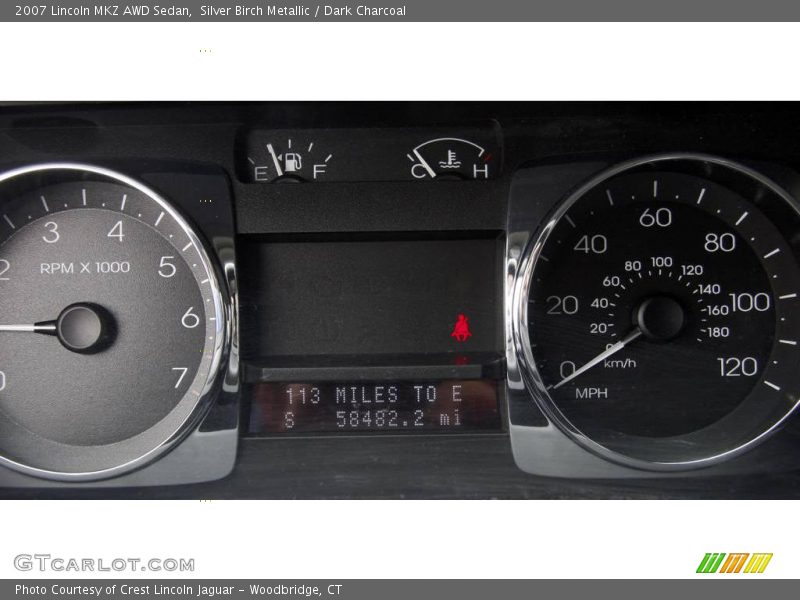 Silver Birch Metallic / Dark Charcoal 2007 Lincoln MKZ AWD Sedan