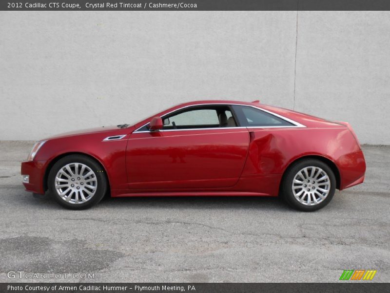 Crystal Red Tintcoat / Cashmere/Cocoa 2012 Cadillac CTS Coupe