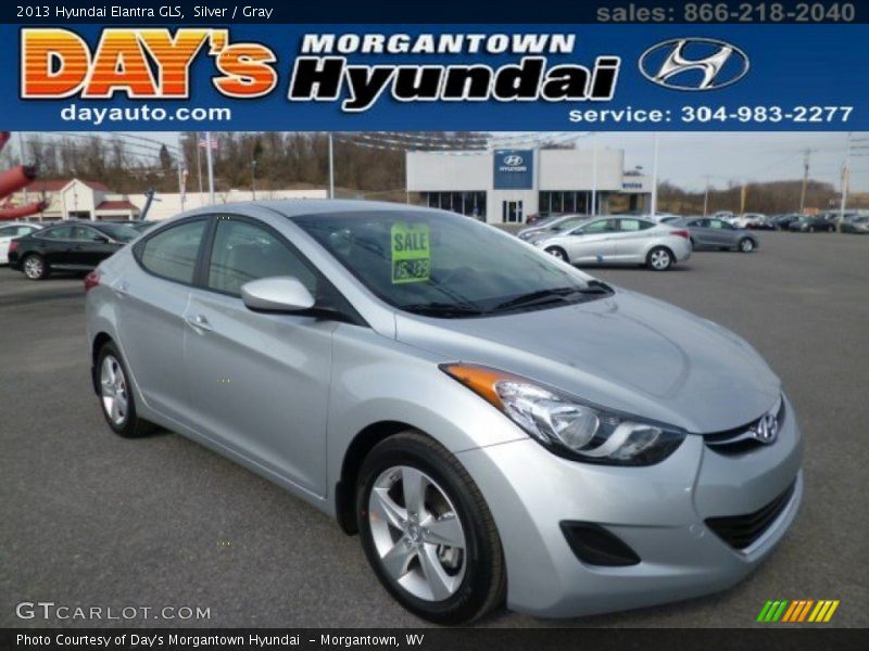 Silver / Gray 2013 Hyundai Elantra GLS
