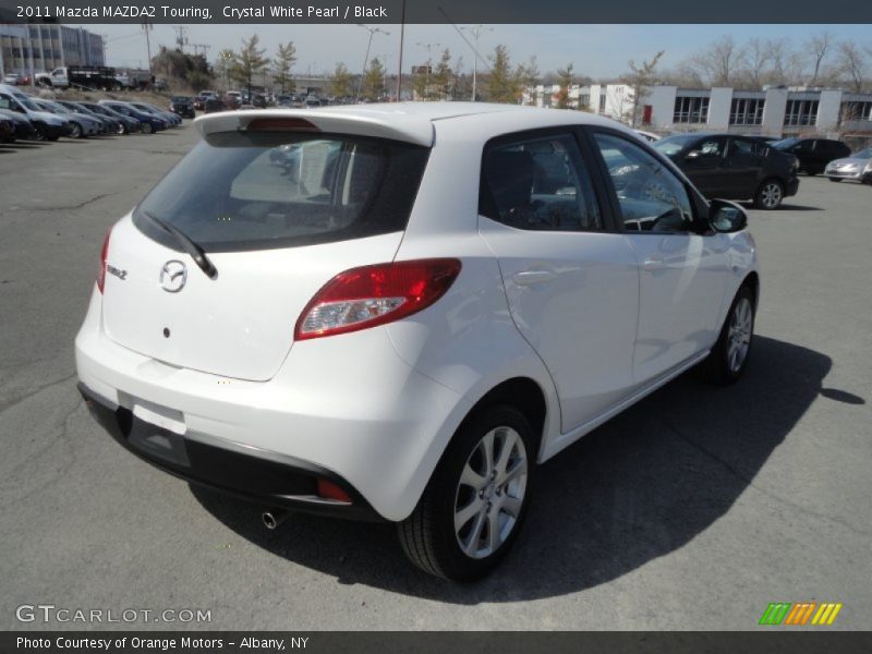 Crystal White Pearl / Black 2011 Mazda MAZDA2 Touring