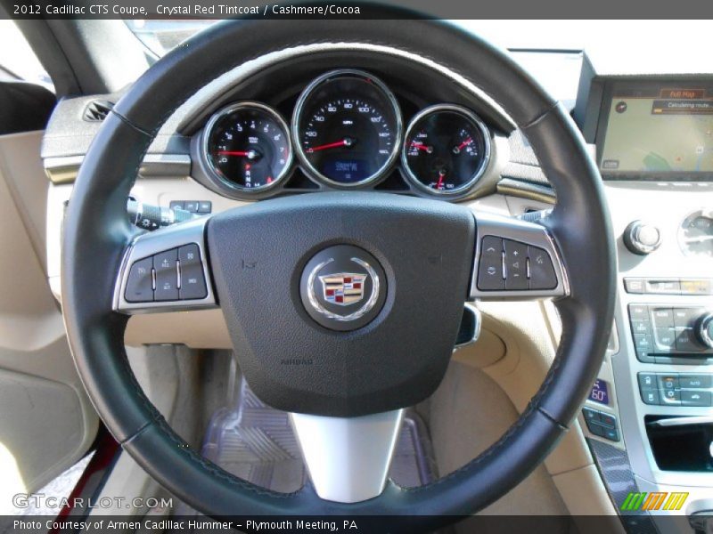 Crystal Red Tintcoat / Cashmere/Cocoa 2012 Cadillac CTS Coupe