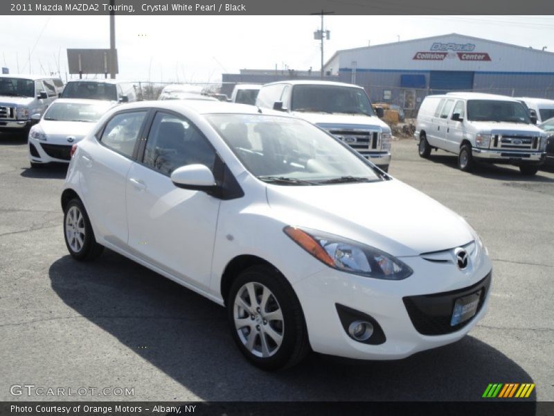 Crystal White Pearl / Black 2011 Mazda MAZDA2 Touring