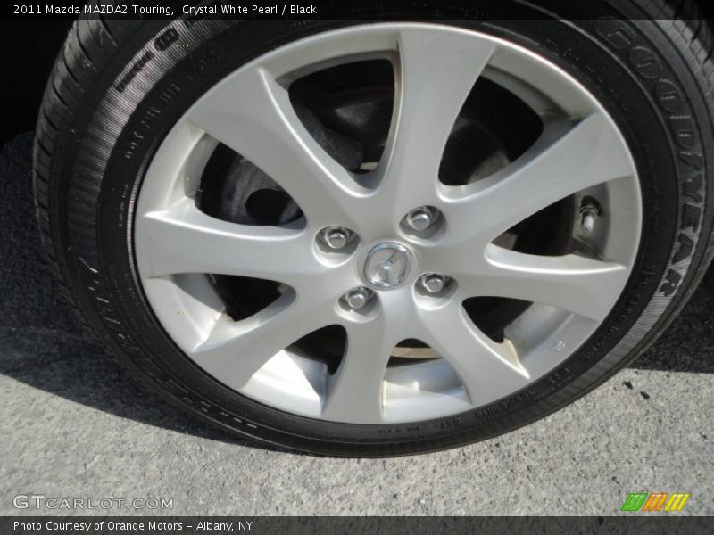 Crystal White Pearl / Black 2011 Mazda MAZDA2 Touring