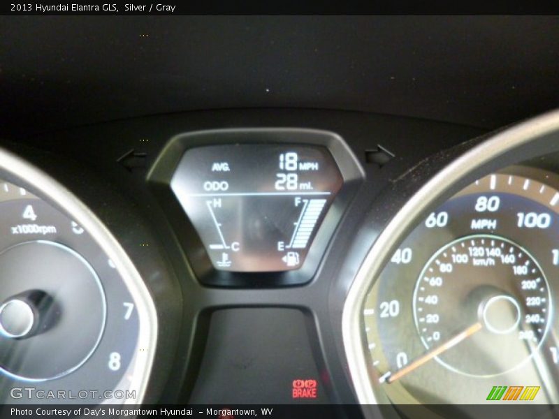 Silver / Gray 2013 Hyundai Elantra GLS