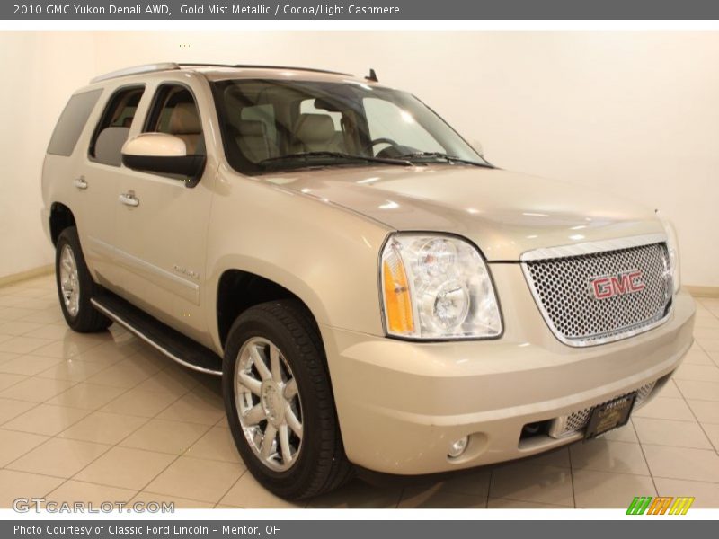 Gold Mist Metallic / Cocoa/Light Cashmere 2010 GMC Yukon Denali AWD