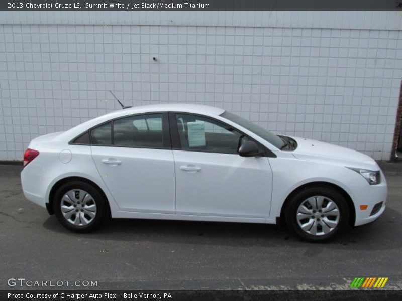 Summit White / Jet Black/Medium Titanium 2013 Chevrolet Cruze LS