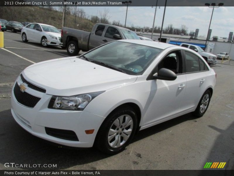 Summit White / Jet Black/Medium Titanium 2013 Chevrolet Cruze LS