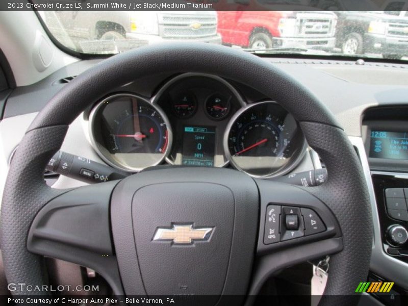 Summit White / Jet Black/Medium Titanium 2013 Chevrolet Cruze LS
