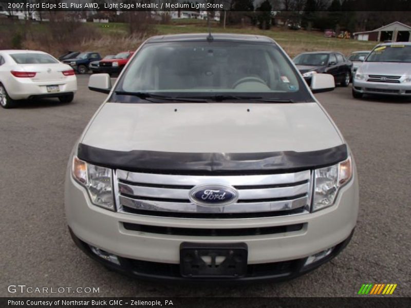 Light Sage Metallic / Medium Light Stone 2007 Ford Edge SEL Plus AWD