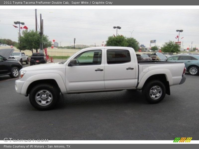 Super White / Graphite Gray 2011 Toyota Tacoma PreRunner Double Cab