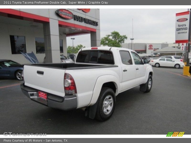 Super White / Graphite Gray 2011 Toyota Tacoma PreRunner Double Cab