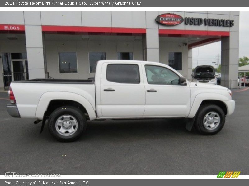 Super White / Graphite Gray 2011 Toyota Tacoma PreRunner Double Cab