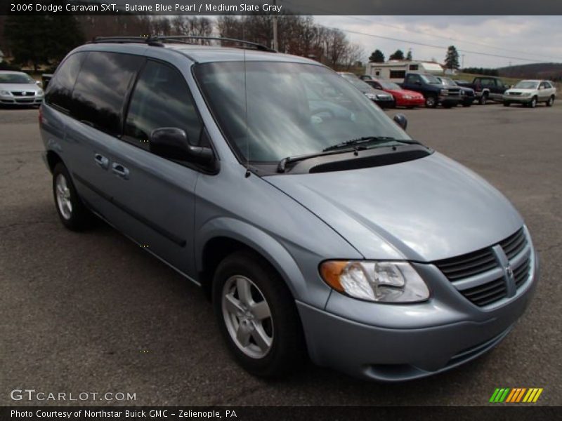 Butane Blue Pearl / Medium Slate Gray 2006 Dodge Caravan SXT