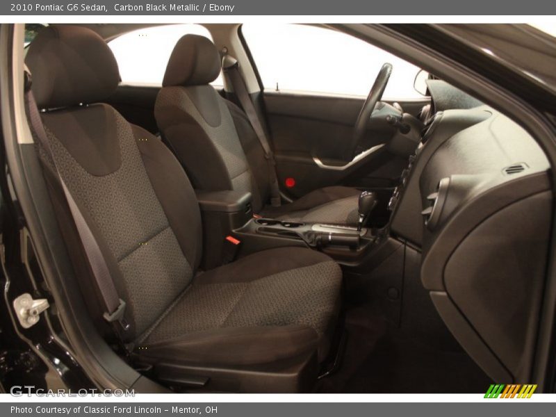 Carbon Black Metallic / Ebony 2010 Pontiac G6 Sedan