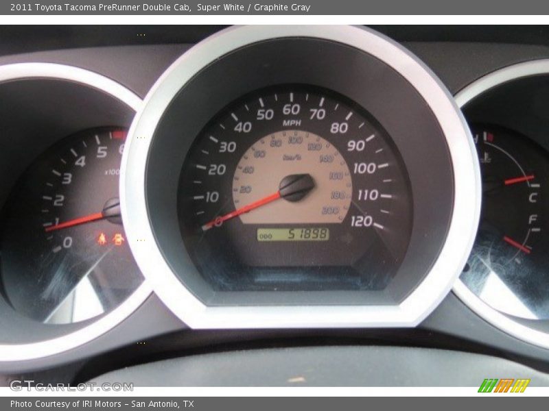 Super White / Graphite Gray 2011 Toyota Tacoma PreRunner Double Cab