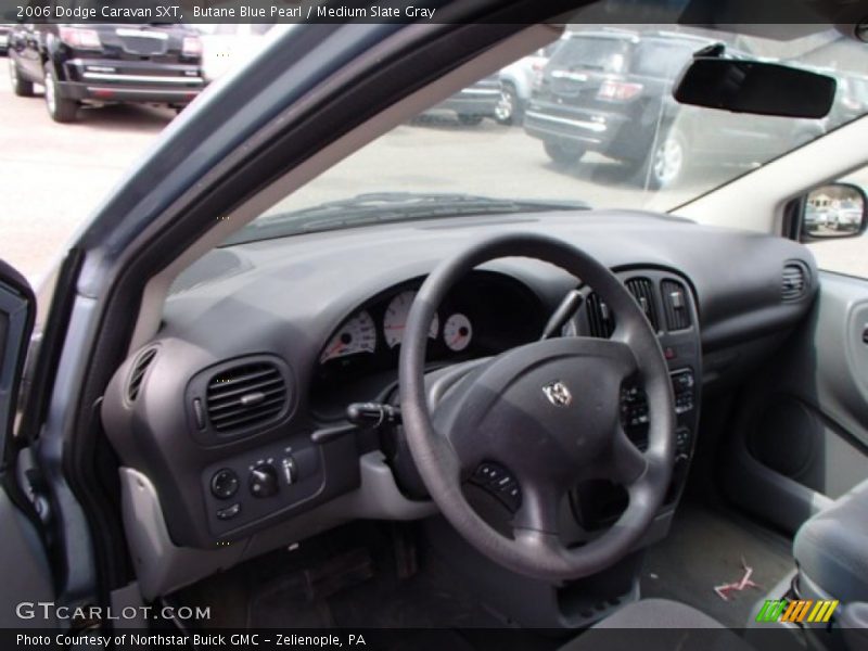 Butane Blue Pearl / Medium Slate Gray 2006 Dodge Caravan SXT